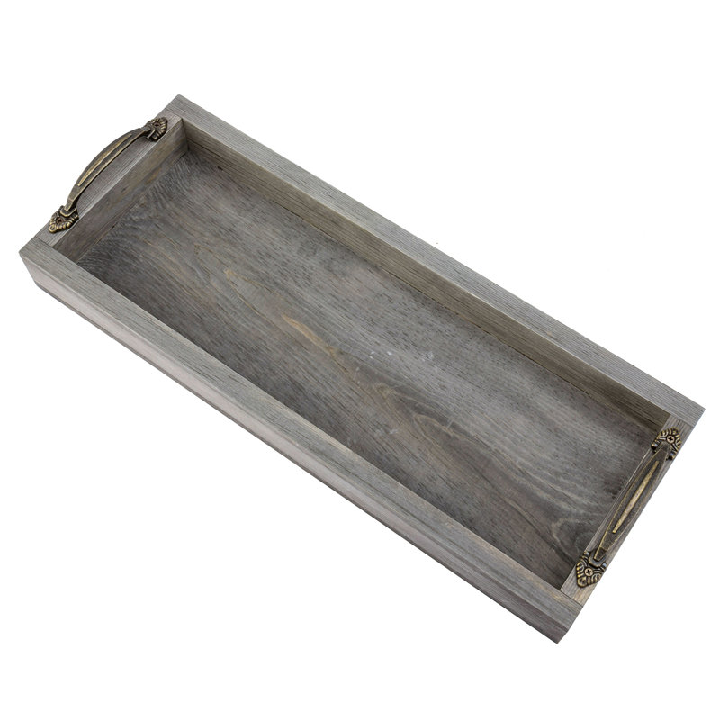 Gracie Oaks Wood Bathroom Accessory Tray & Reviews Wayfair